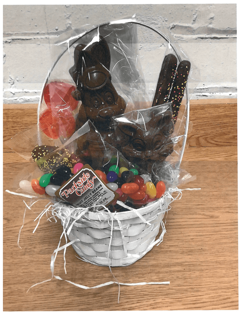 Pre-made Wicker Easter Basket – Parkside Candy